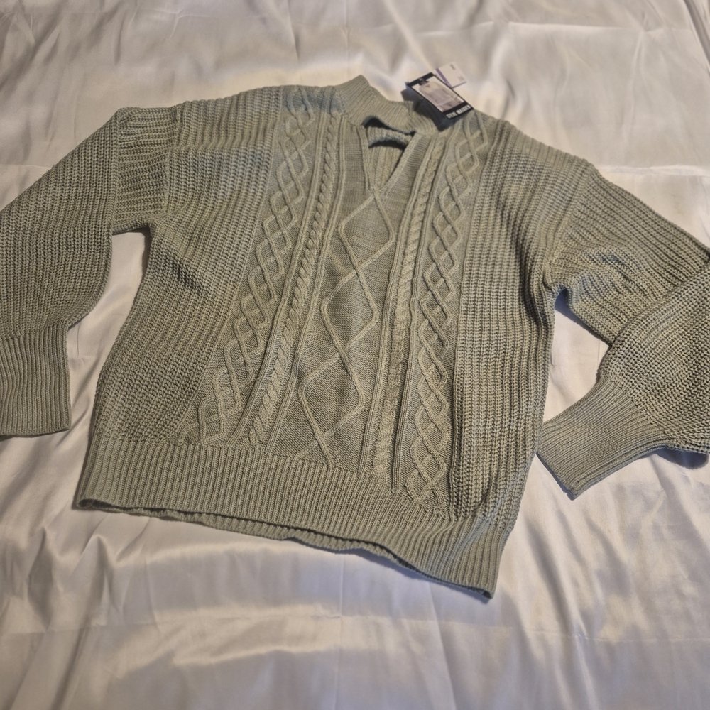 Steve Madden Sage Cable Knit  Sweater NWTs Sz Small